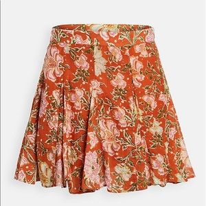 Free People End Of The Island Godet Mini Skirt